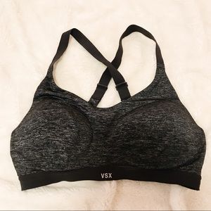 VSX Lightweight Heathered Grey Sports Bra